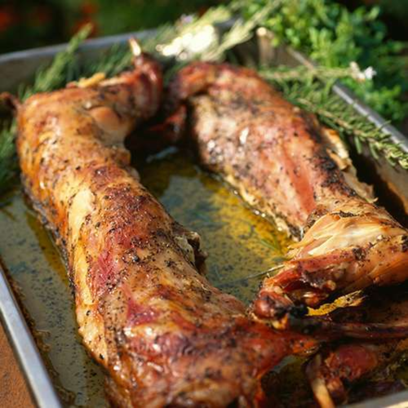 Lapin farci et désossé